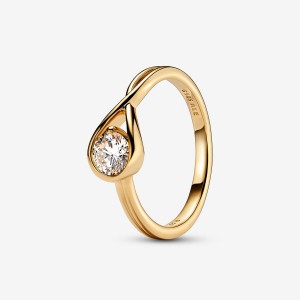 Gold Pandora Brilliance 0.50 ct tw Lab-Created Diamond Rings | 312-ZWPNIH