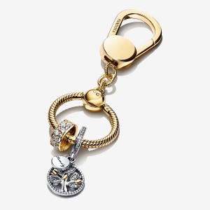 Gold Plated Pandora Charm Holders | 143-HXOMCU