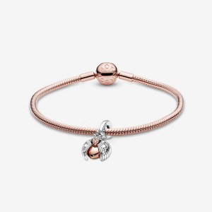 Rose Gold Plated Pandora Charm Bracelets | 751-CVXYKE