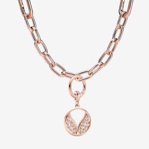 Rose Gold Plated Pandora Pandora ME Link Chain Necklace Chain Necklaces | 731-HOMDZP