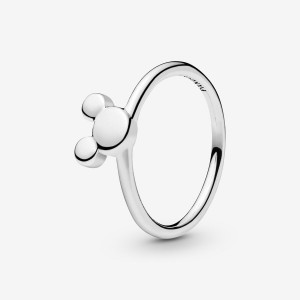 Sterling Silver Pandora Disney, Mickey Silhouette Stackable Rings | 561-GFBLVO