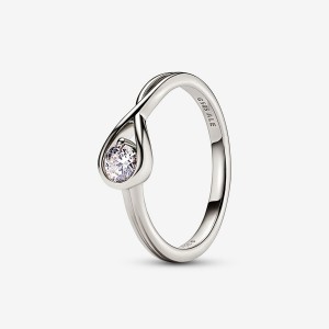 White Gold Pandora Brilliance 0.25 ct tw Lab-Created Diamond Rings | 190-IXKPTE