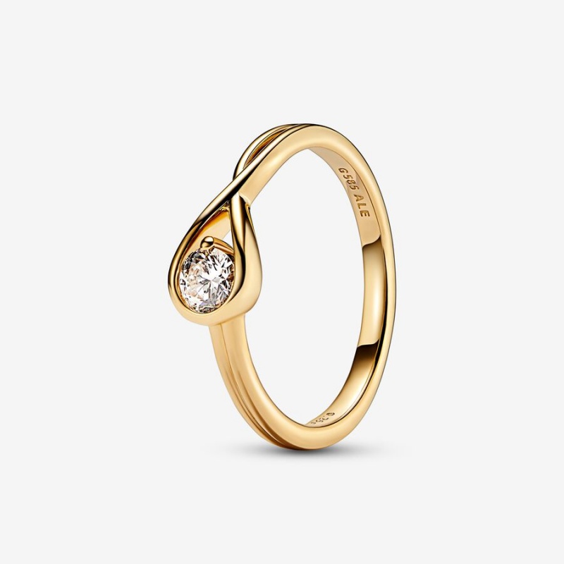 Gold Pandora Brilliance 0.25 ct tw Diamond Rings | 708-VEZGAS