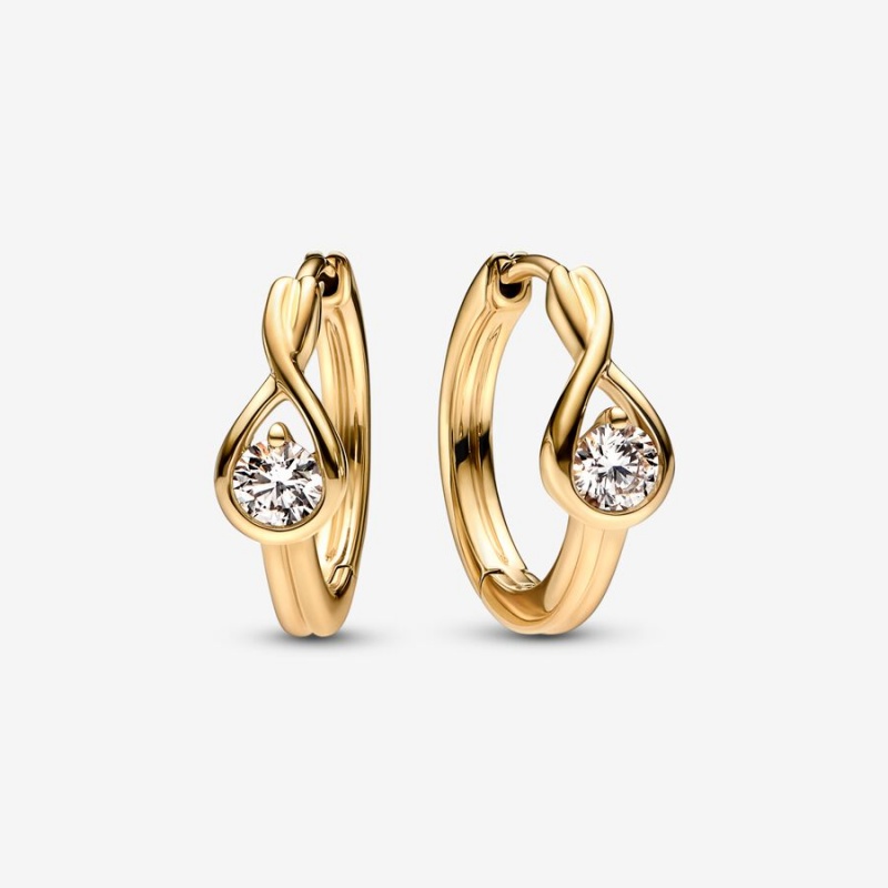 Gold Pandora Brilliance 0.50 ct tw Diamond Earrings | 851-HSYNKO
