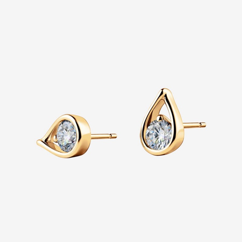 Gold Pandora Brilliance 1.00 ct tw Diamonds Earrings | 092-COWXKD