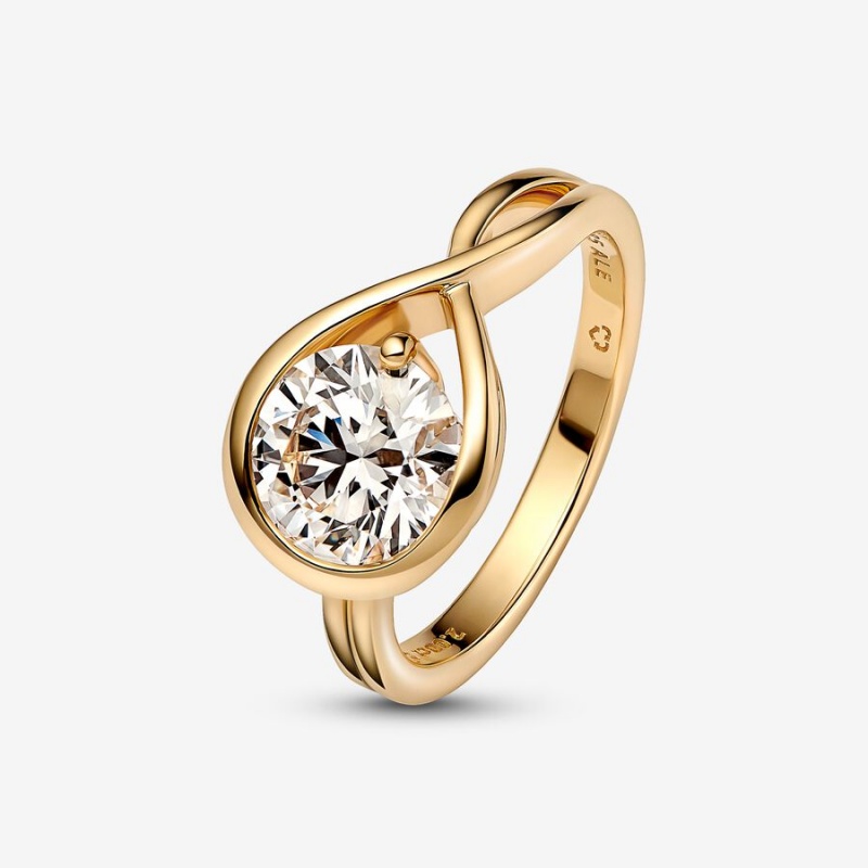 Gold Pandora Brilliance 2.00 ct tw Diamond Rings | 649-HAJLGN