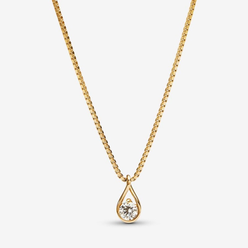 Gold Pandora Lab-created Diamond Styled Sets | 798-YGDQFJ