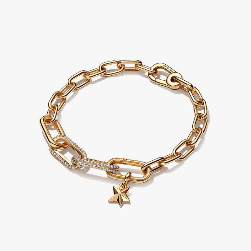 Gold Pandora Link Bracelets | 135-MJLYHI