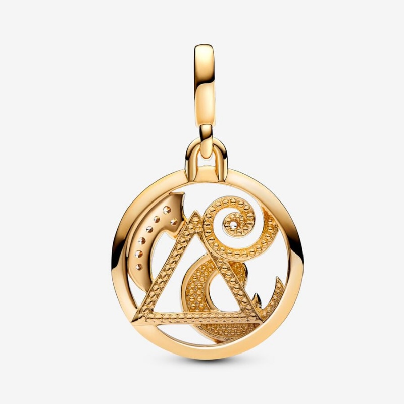 Gold Plated Pandora ME The Elements Medallion Pendants | 829-EXVSPB