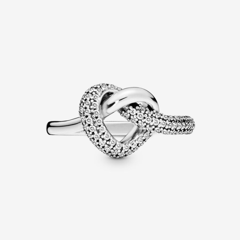Romantic Jewelry Pandora Knotted Heart & Promise Rings | 186-DLMWCF