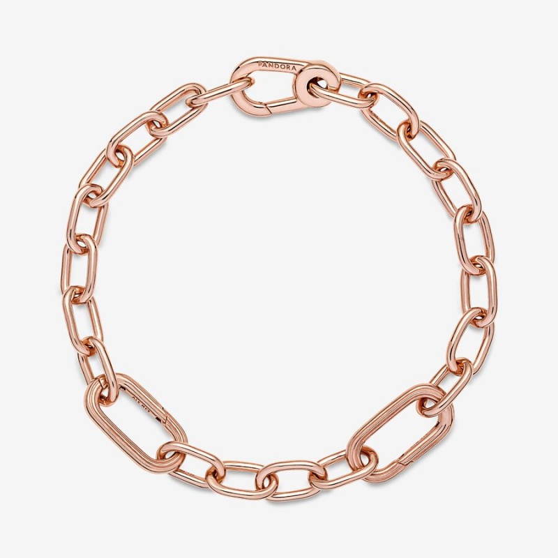 Rose Gold Plated Pandora ME Link Link Bracelets | 831-QHTMDW