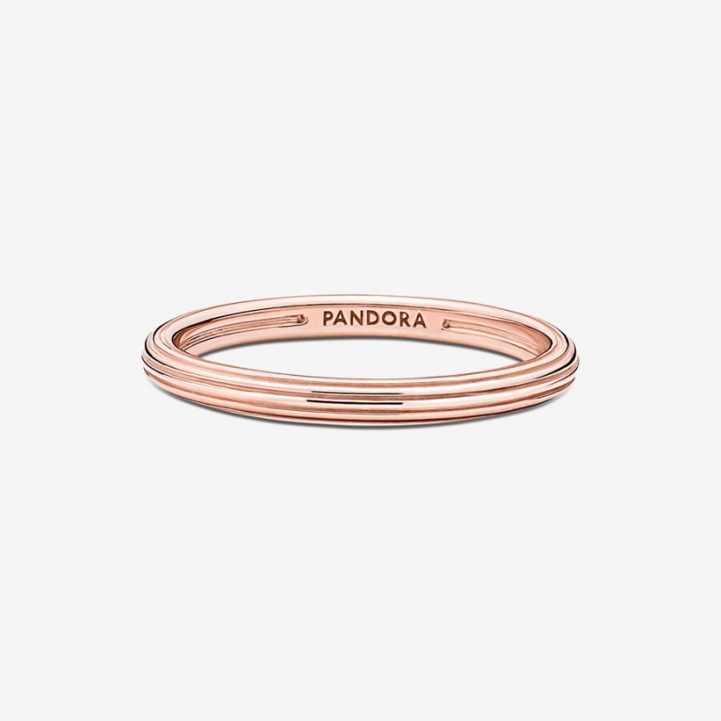 Rose Gold Plated Pandora ME Stackable Rings | 069-KGXWFH