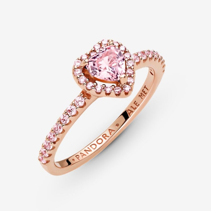 Rose Gold Plated Pandora Ring Sets | 052-QVPXUL