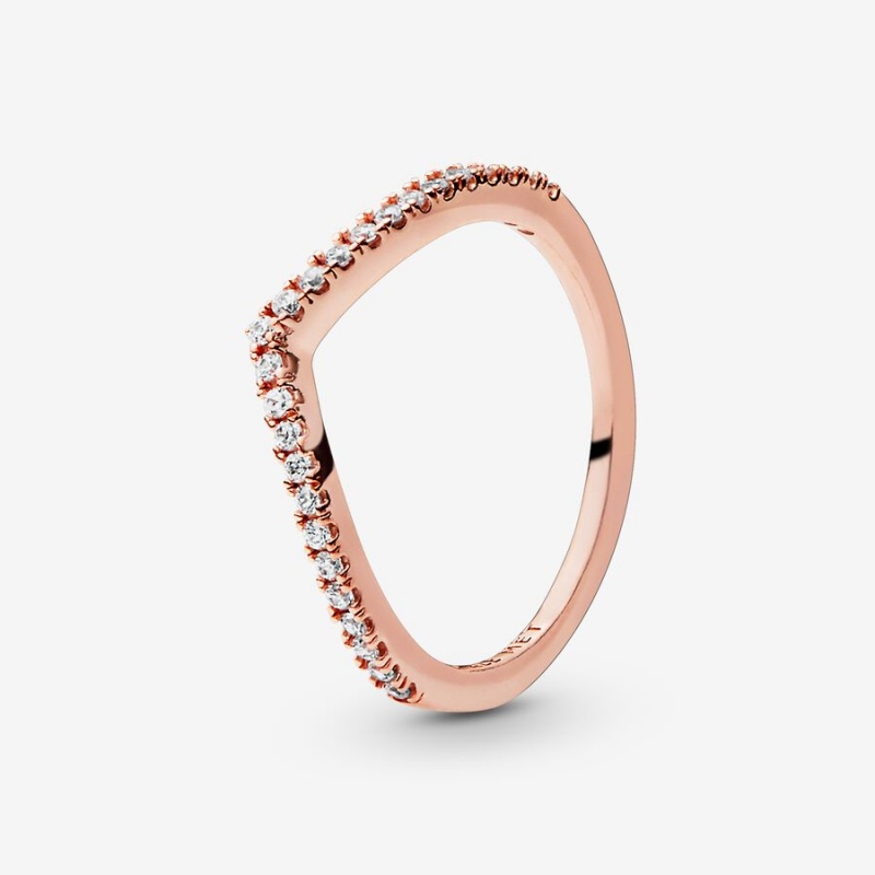 Rose Gold Plated Pandora Ring Sets | 527-SQOKGX