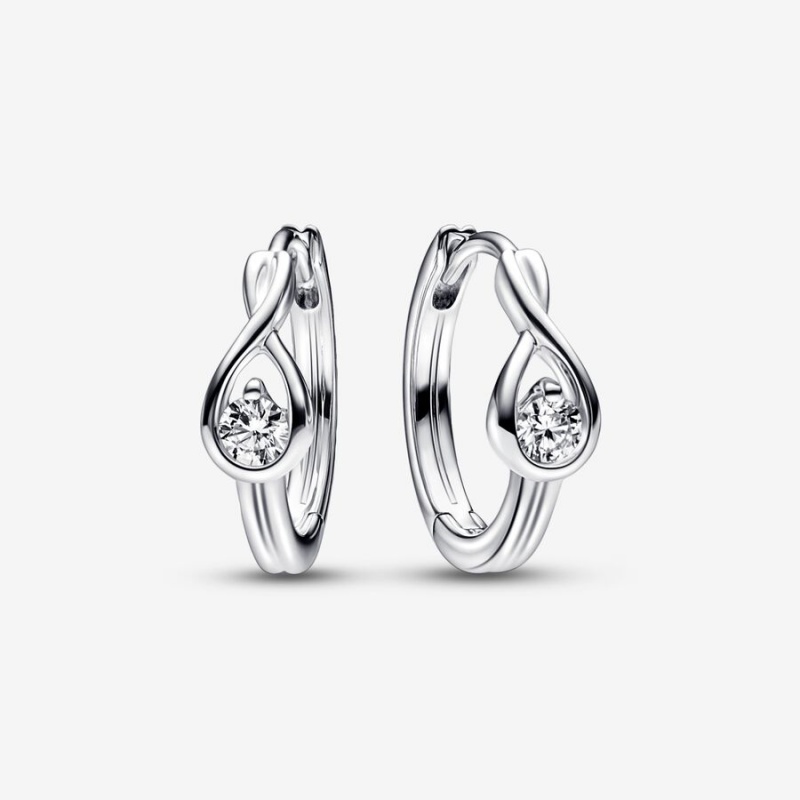 Sterling Silver Pandora Brilliance 0.20 ct tw Diamond Earrings | 562-DOTVYL