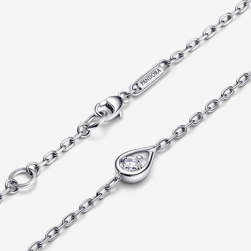 Sterling Silver Pandora Brilliance 0.25 ct tw Diamond Bracelets | 817-NYJVUP