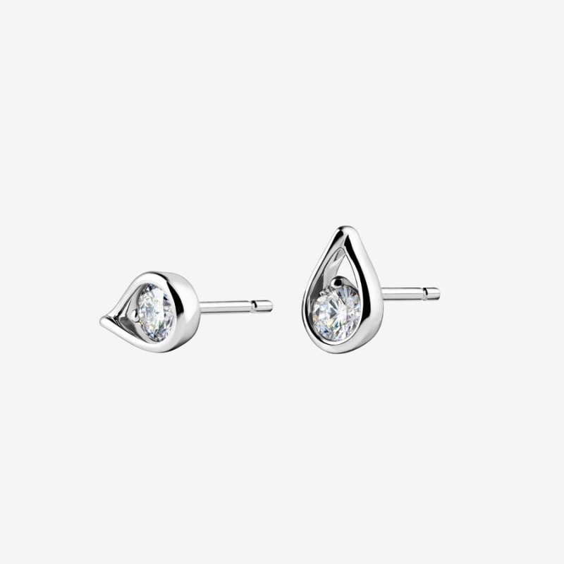 Sterling Silver Pandora Brilliance 0.50 ct tw Diamonds Earrings | 021-CMQKFL
