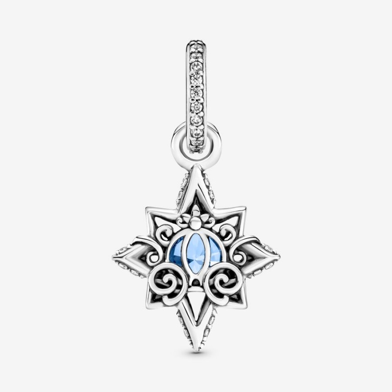 Sterling Silver Pandora Cinderella Blue Star Pendants | 536-SDRZLX