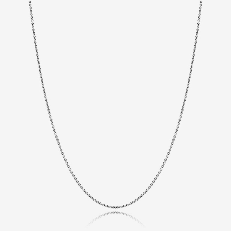Sterling Silver Pandora Classic Cable Chain Necklaces | 851-VUIQOB