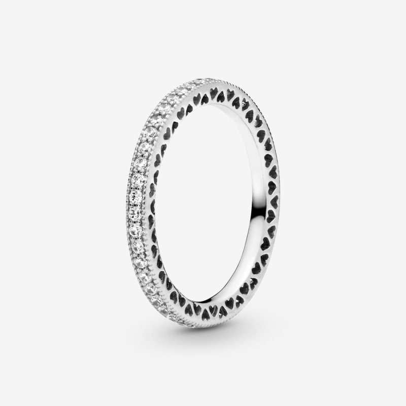 Sterling Silver Pandora Infinity Knot Ring Sets | 079-ZOSWUE