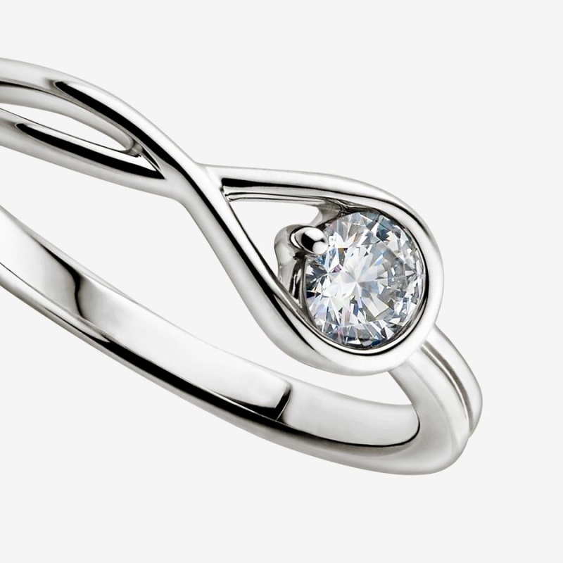 Sterling Silver Pandora Lab-created Diamond Styled Sets | 270-KWGNFC