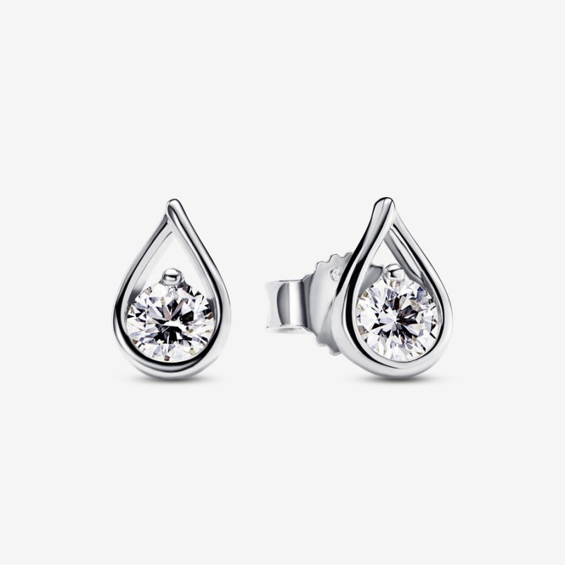 Sterling Silver Pandora Lab-created Diamond Styled Sets | 862-QEMHKA