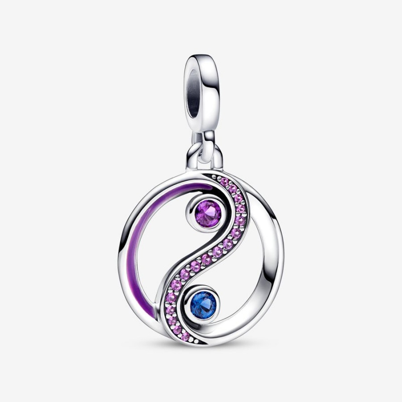 Sterling Silver Pandora ME Balance Yin & Yang Medallion Pendants | 714-JVYDXI