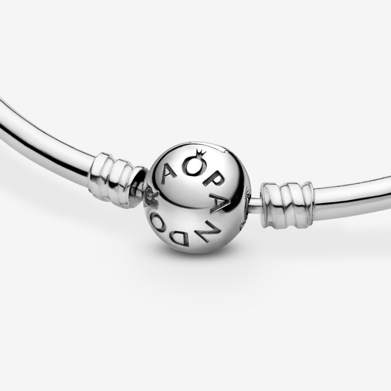 Sterling Silver Pandora Moments Bangle Charm Bracelets | 275-KLXTGB
