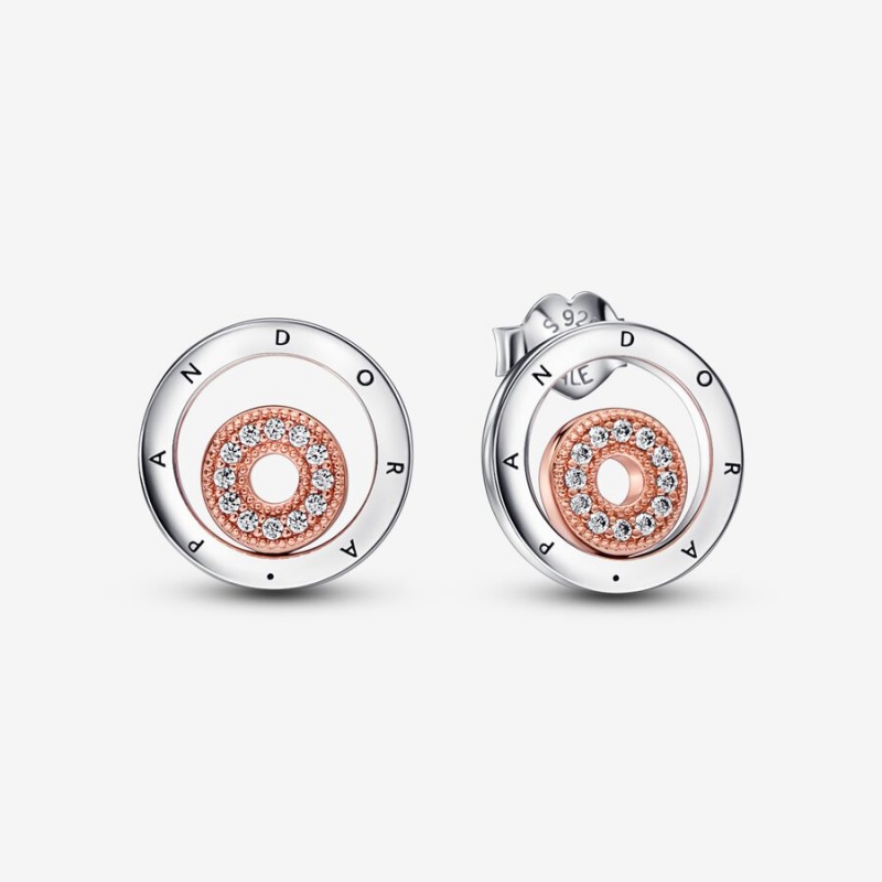 Sterling Silver Pandora Necklace & Earring Sets | 356-RCDLJS