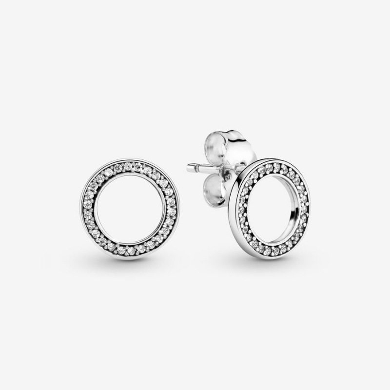 Sterling Silver Pandora Necklace & Earring Sets | 103-AYTOIK