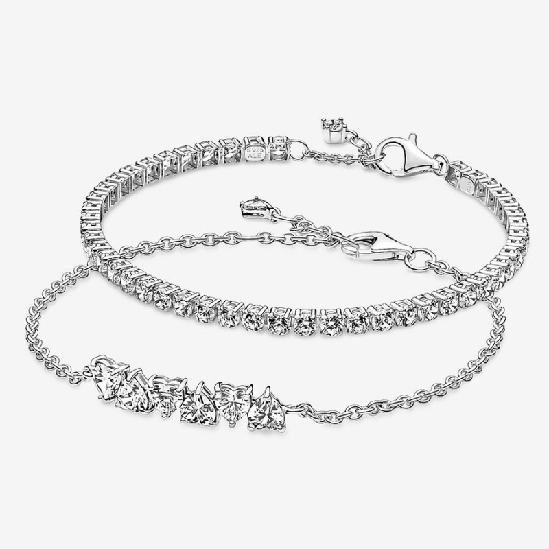 Sterling Silver Pandora Non-charm Bracelets | 028-NMUJWY
