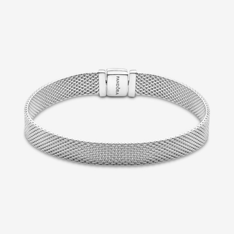 Sterling Silver Pandora Reflexions™ Mesh Charm Bracelets | 967-XJPZYM