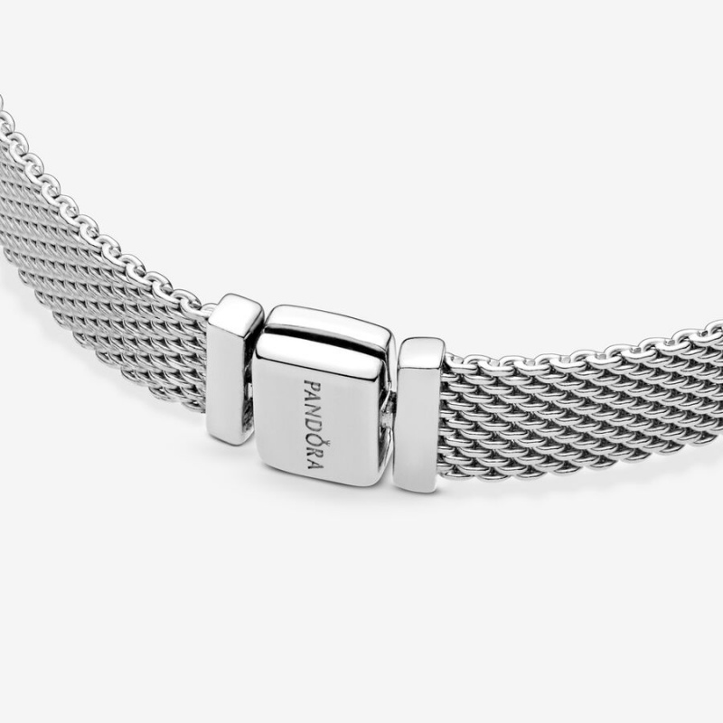 Sterling Silver Pandora Reflexions™ Mesh Charm Bracelets | 967-XJPZYM