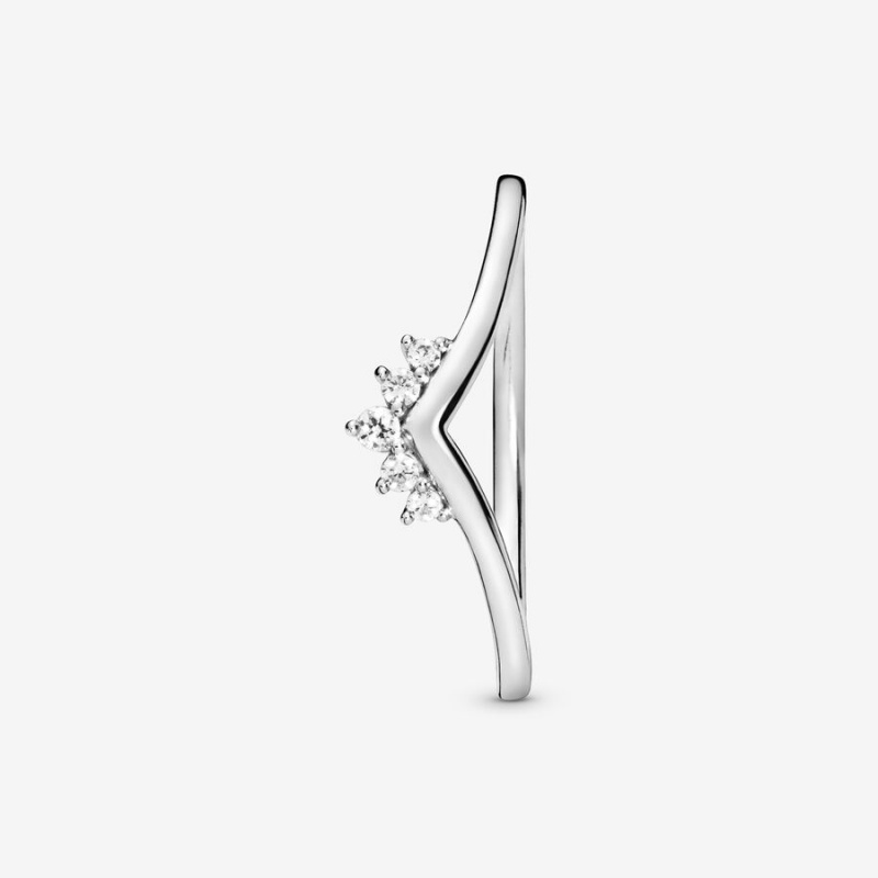 Sterling Silver Pandora Tiara Wishbone Stackable Rings | 294-ZSDQHK