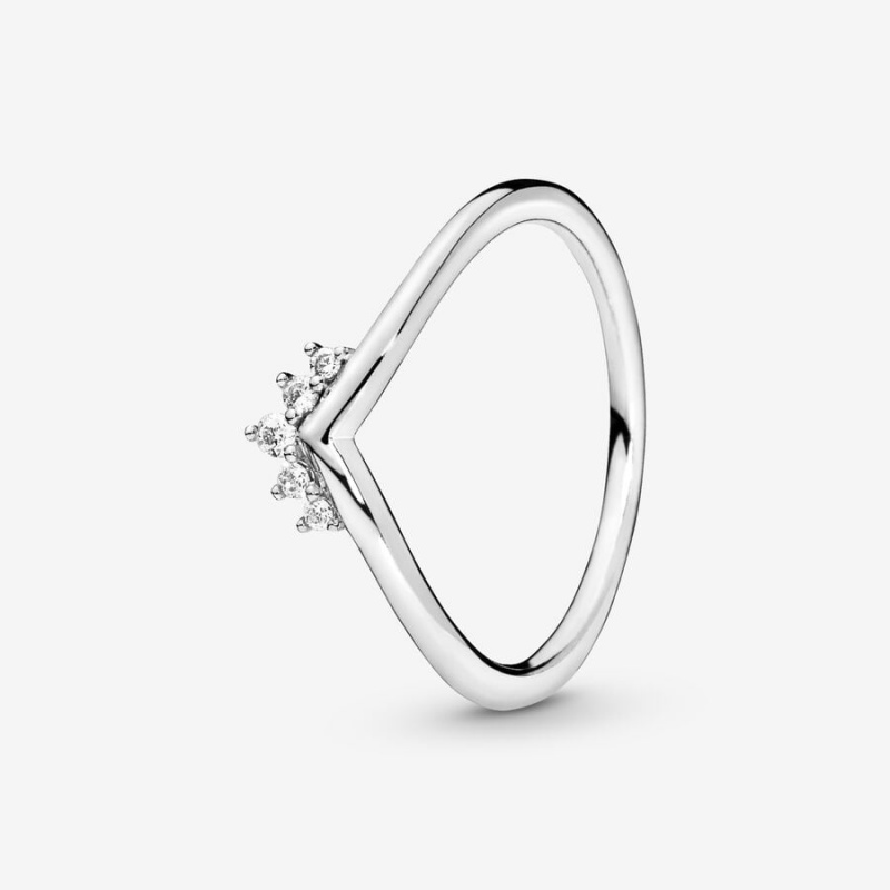Sterling Silver Pandora Tiara Wishbone Stackable Rings | 294-ZSDQHK